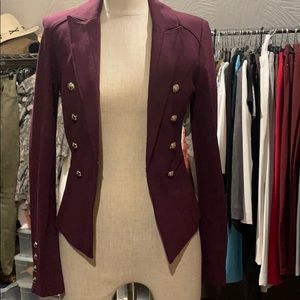 White House Black Market burgundy jacket